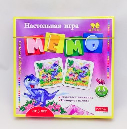 ​Настольная игра Мемо "Динопарк", 36 карточек, арт. 11095