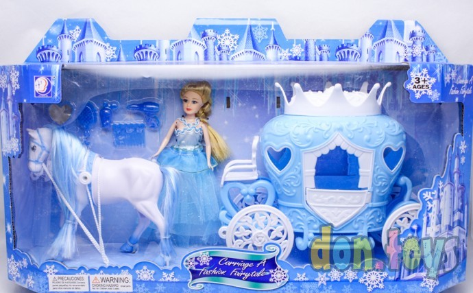 ​Карета голубая с лошадкой и куклой арт.689F-2, фото 1
