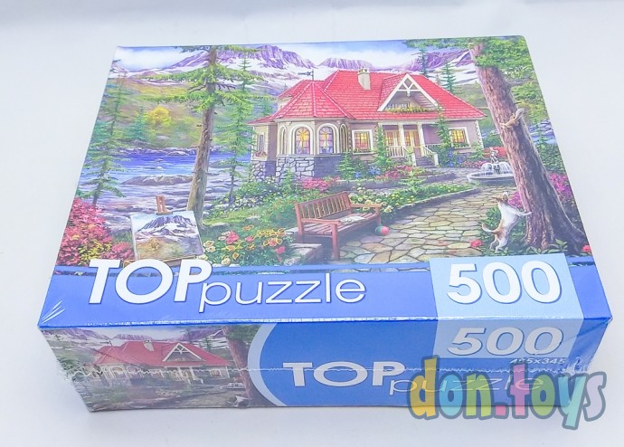 TOPpuzzle Пазлы 500 элементов, Чудесный домик в горах, арт. ХТП500-5729, фото 2