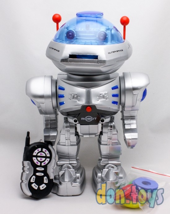 ​Робот на радиоуправлении Play Smart, стреляет, ходит, танцует, подсветка, арт. 9894, фото 1