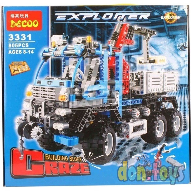 ​Конструктор Decool 3331 тягач-вездеход с лебедкой, аналог Lego Technic 8273., фото 4