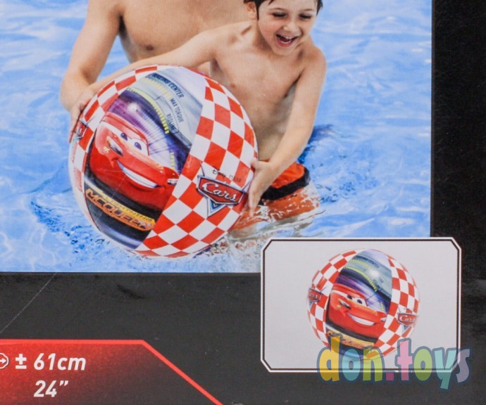 ​Intex Мяч надувной "Тачки"61 см, арт. 58053, от 3-х лет, фото 3