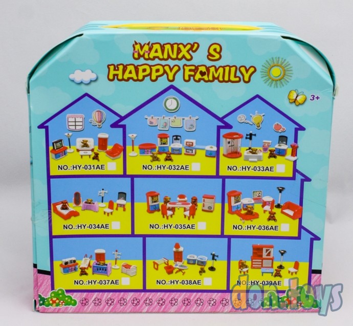 ​Игровой набор мебели Ванная комната Manx's happy family 8 предметов, арт. 0174, фото 4