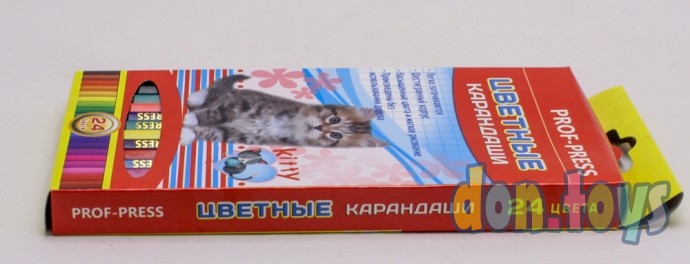 ​Цветные карандаши пластик. Пушистые котята, 24 цв., арт. К-7432, фото 5