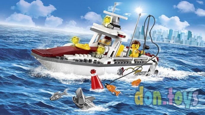​Конструктор Bela Urban , арт 10646 (аналог Lego City 60147) "Рыболовный катер", 160 деталей, фото 5