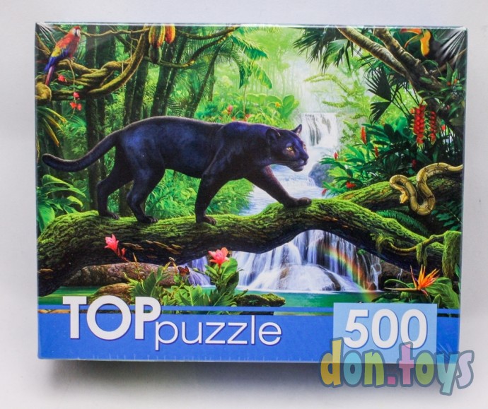 ​TOPpuzzle Пазлы 500 элементов, Черная пантера, арт. ХТП500-6816, фото 1