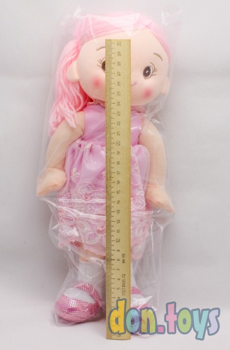 ​Мягкая кукла в нежно-розовом платье, 33 см, арт. С 38943, фото 3
