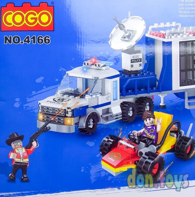 Конструктор COGO 4166, Полицейский фургон, 406 деталей, фото 7