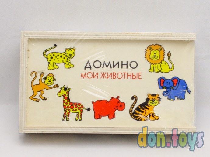 ​Деревянная настольная игра Домино Дикие животные, арт. С 35878, фото 3
