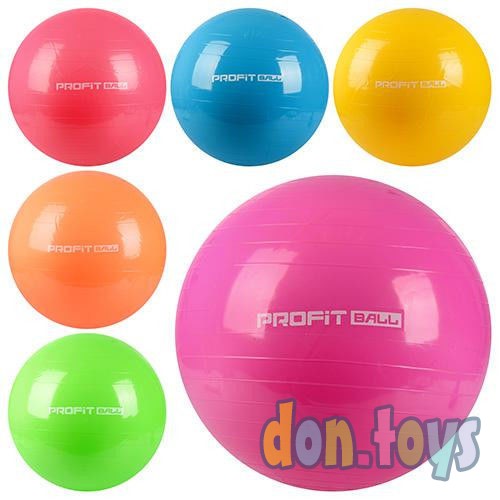 ​Мяч для фитнеса, D 65 см фитбол Profit ball MS 0382, фото 1