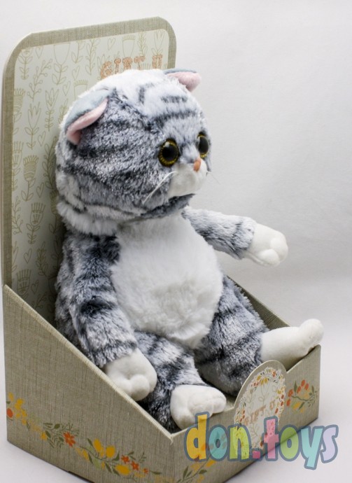 ​Мягкая игрушка Игруша Полосатый кот 20 см, фото 4