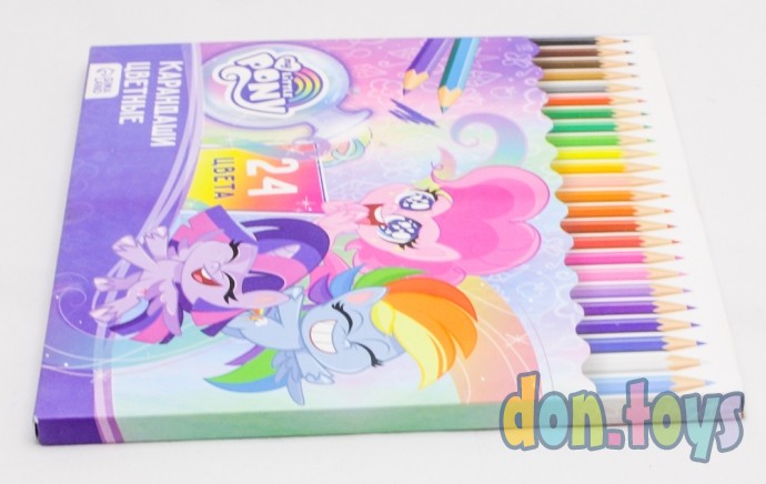 ​Карандаши 24 цвета "Пинки Пай" заточенные, шестигранные, My Little Pony, арт. 5276458 (лицензия), фото 2