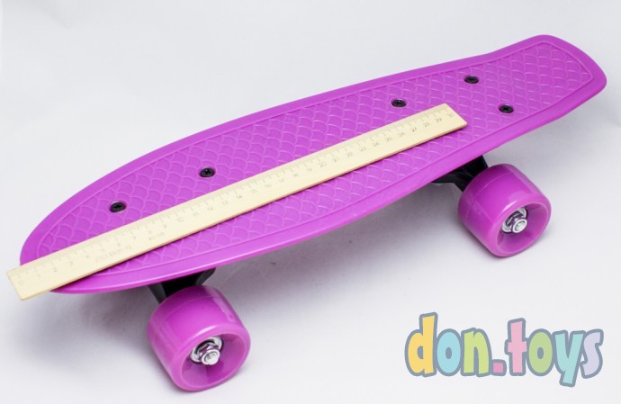 Пенни борд (скейт), аналог, фиолетовый, фото 3