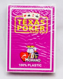 ​Карты для покера Texas Poker Holdem Modiano, 100% пластик, 54 карты