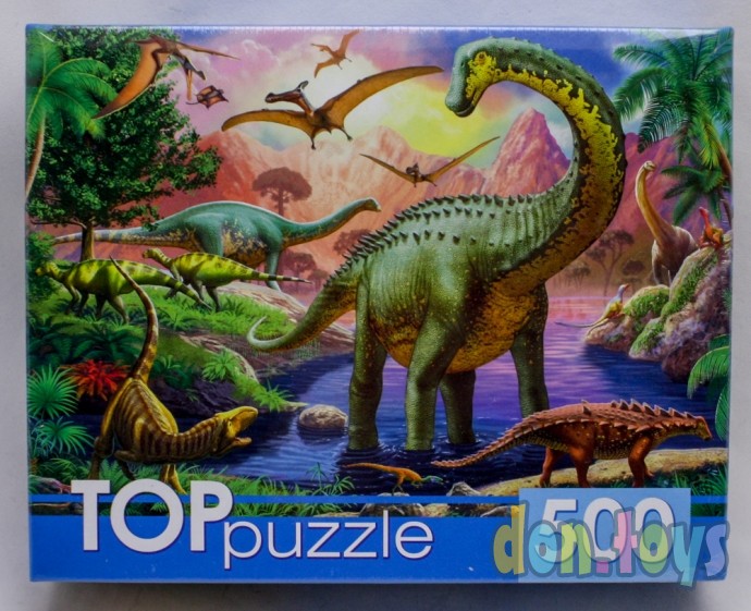 TOPpuzzle Пазлы 500 элементов, Мир динозавров №23, арт. ХТП500-0592, фото 1