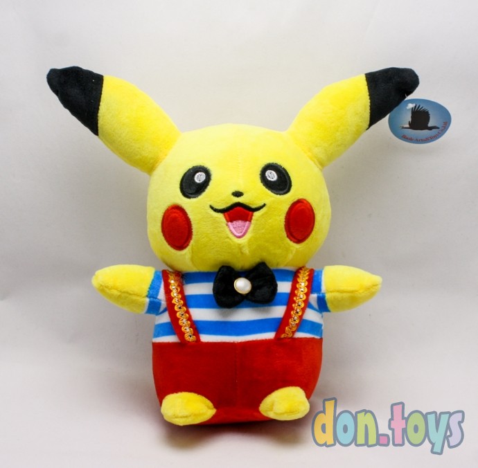 ​Мягкая игрушка Покемон Пикачу в комбинезоне, 26 см, фото 1
