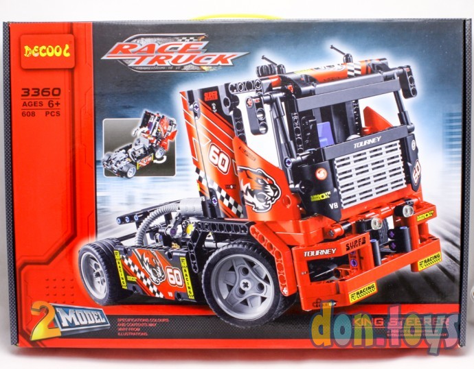 ​Конструктор 3360 (аналог Lego Technic 42041) "Гоночный грузовик" 608 дет ., фото 1