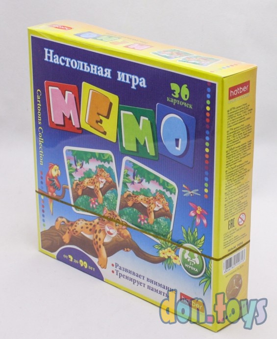 ​Настольная игра Мемо Веселые джунгли, 36 карточек, арт. 11094, фото 4