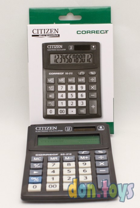Калькулятор Citizen Correct CD-212, фото 1