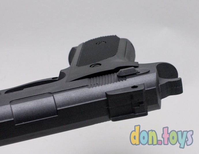 ​Детский металлический пистолет с глушителем на пластиковых пульках, арт. K-33A, фото 8