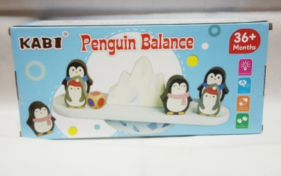 ​Деревянная игра Балансир. Пингвины