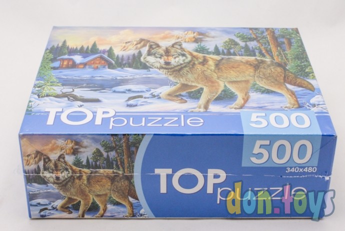 ​TOPpuzzle Пазлы 500 элементов, Зимний волк, арт. ХТП500-6814, фото 2