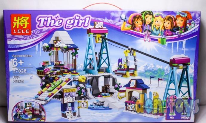 ​Конструктор LELE The Girl Горнолыжный курорт: Подъемник 37028 (Аналог LEGO Friends 41324) 632 детал, фото 5