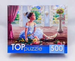 ​TOPpuzzle Пазлы 500 элементов, Балерина с букетом, арт. ХТП500-5731