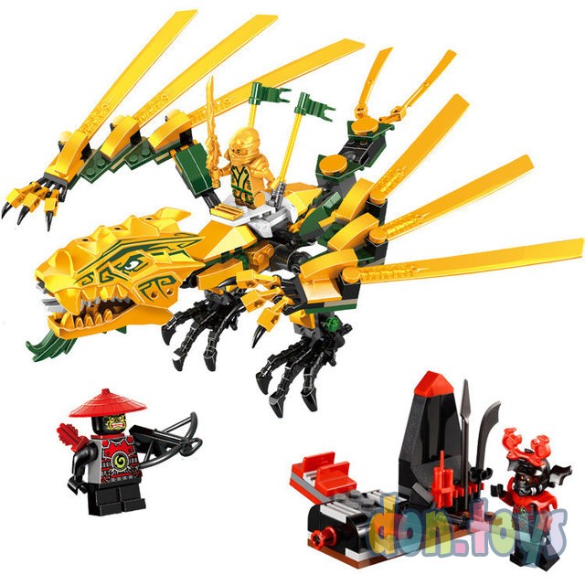 ​Конструктор Lele Ninja (аналог Lego Ninjago) 79112 "Золотой дракон", 252 деталей, фото 3