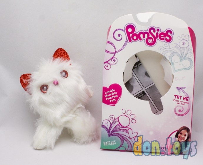​Интерактивная игрушка Кошечка PomSies, звуковые эффекты, светятся глазки, фото 1