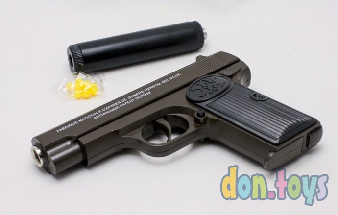 ​Детский металлический пистолет с глушителем, арт. C.17A+, фото 8