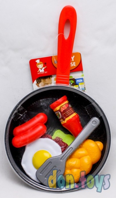 ​Игровой набор Посуда: сковорода с продуктами, 8 шт., арт. 13548105, фото 1