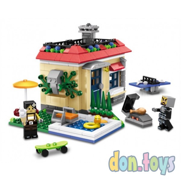 ​Конструктор Lele 33076 My World (аналог Lego Minecraft) «Дом 3 в 1», 366 деталей, фото 2