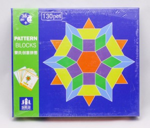 ​Логическая игра деревянные Шаблонные блоки, 130 дет., арт. 1030071