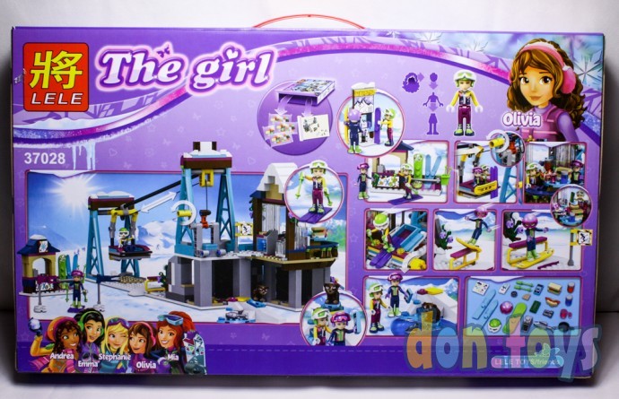​Конструктор LELE The Girl Горнолыжный курорт: Подъемник 37028 (Аналог LEGO Friends 41324) 632 детал, фото 6