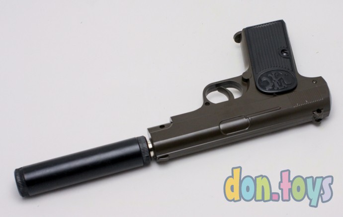 ​Детский металлический пистолет с глушителем, арт. C.17A+, фото 5