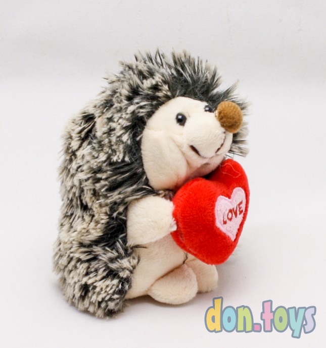 ​Мягкая игрушка Ежик с сердечком и бантиком, 12 см, фото 8