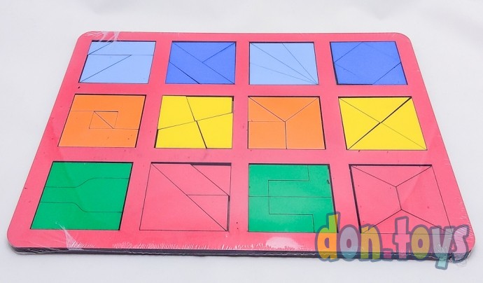 ​Деревянная игра Сложи квадрат Б.П. Никитин, 2 уровень, арт. 20903, фото 5