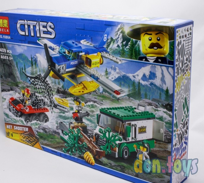 ​Конструктор Bela "Citles" 10864, Ограбление у горной речки, 409 деталей (аналог Lego City 60175), фото 1