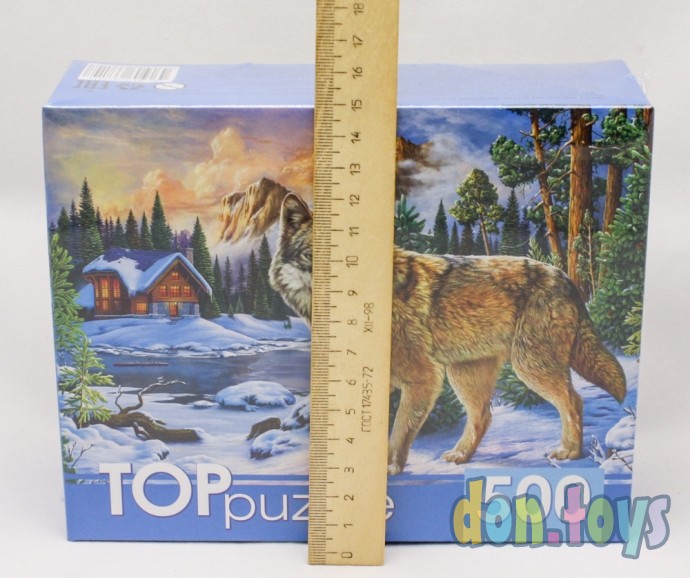 ​TOPpuzzle Пазлы 500 элементов, Зимний волк, арт. ХТП500-6814, фото 3