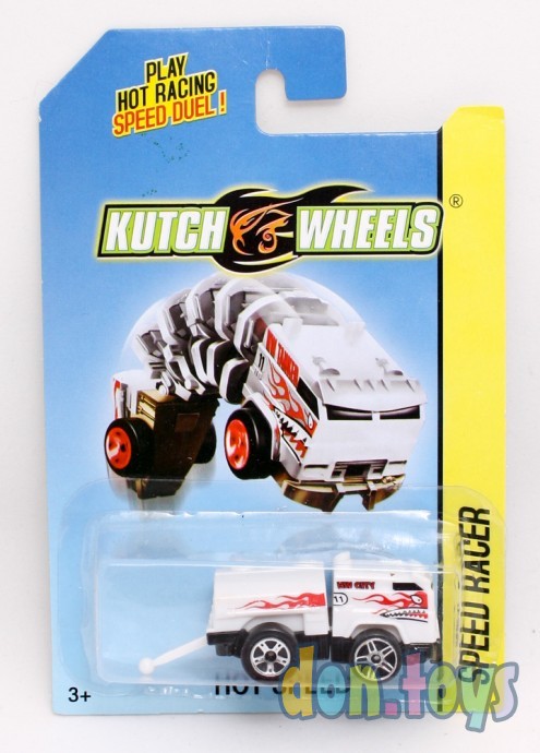 ​Машинка белая гнущаяся "Kutch Whells" для треков и паркингов "Kutch Whells", фото 3