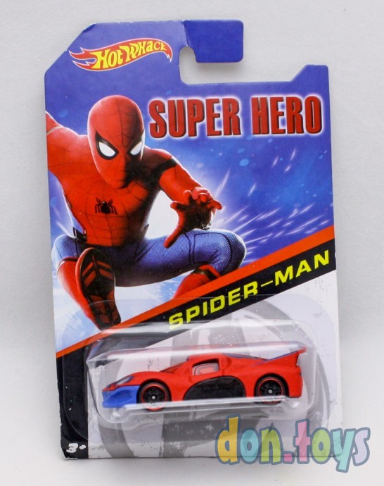 ​Машинка металлопл. HotWACK Super Hero, Человек паук, арт. 1210-26S, фото 1