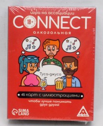 ​Игра на ассоциации «Connect» алкогольная, 100 карт, 18+, арт. 7378957