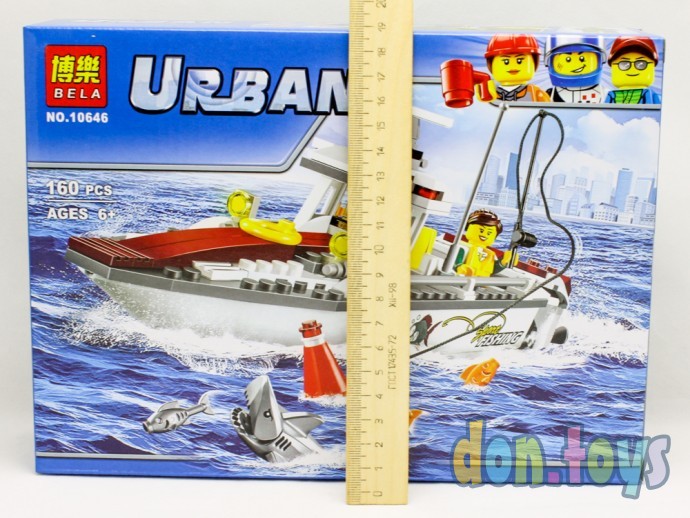 ​Конструктор Bela Urban , арт 10646 (аналог Lego City 60147) "Рыболовный катер", 160 деталей, фото 2