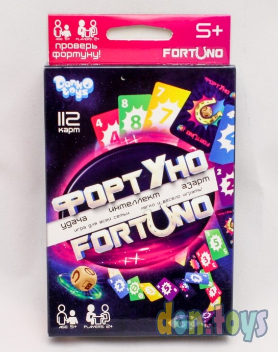 ​Настольная игра Фортуно, 112 карт+кубик, арт. UF-03, фото 1