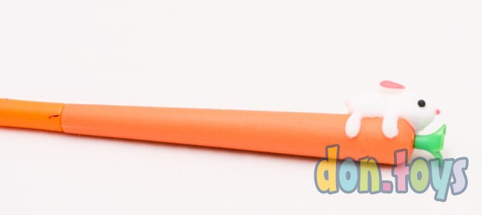 ​Ручка шариковая Морковка с зайчиком "CARROT" синяя, арт.M-7452-70, фото 3
