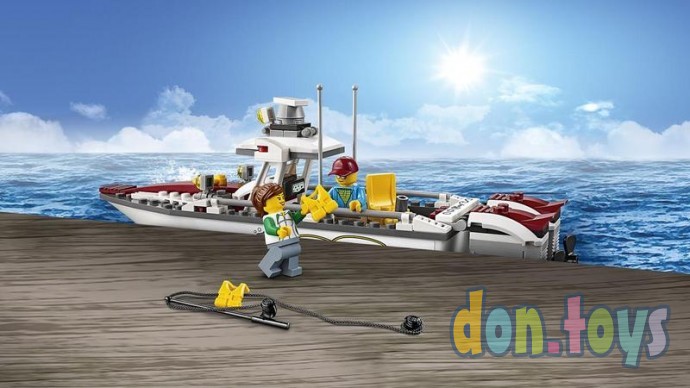 ​Конструктор Bela Urban , арт 10646 (аналог Lego City 60147) "Рыболовный катер", 160 деталей, фото 6