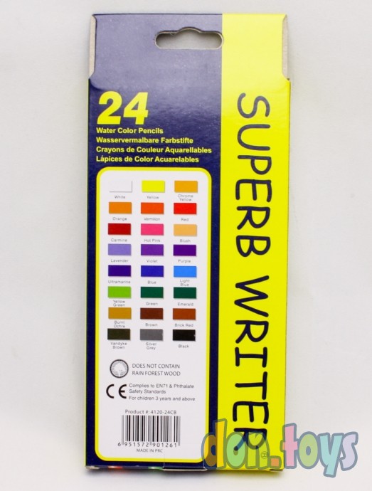 ​Карандаши цветные MARCO Super Writer акварельные 24 цвета, арт. 4120-24, фото 2
