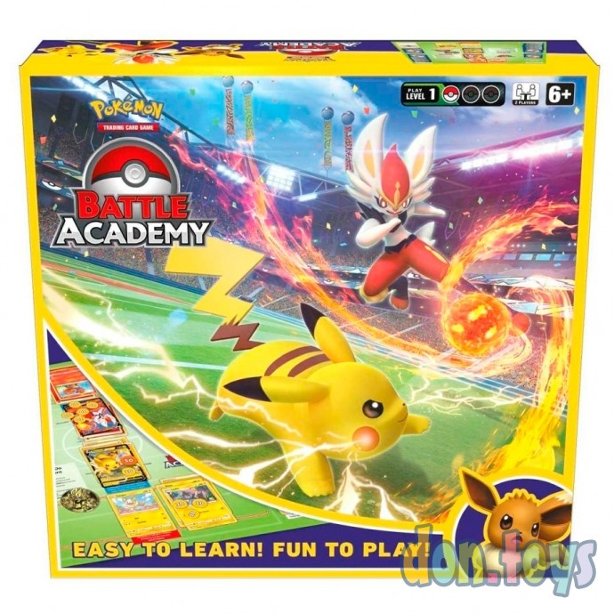 ​Настольная игра Pokemon: Battle Academy (Cinderace V, Pikachu V & Eevee V), арт. 290-80906, фото 1