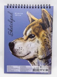 ​Скетчпад Кот-Собака, А5, 60 листов, 100 г/м2, арт. 50848